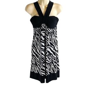 Bisou Bisou zebra print dress